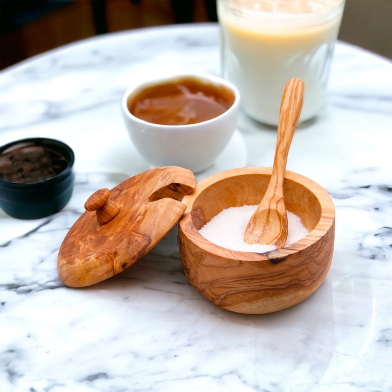 Honey / Sugar / Spices pot with Spoon and Lid